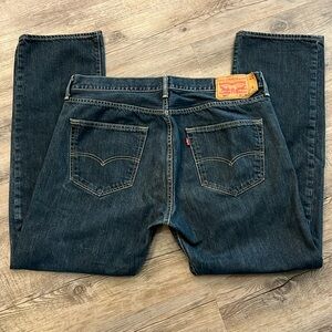 Men’s Levi’s 501 XX Button Fly Dark Blue Denim Jeans 36x 30